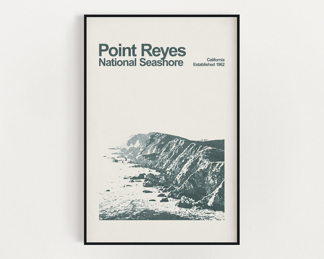 Point Reyes National Seashore Poster - Minimalist Wall Art