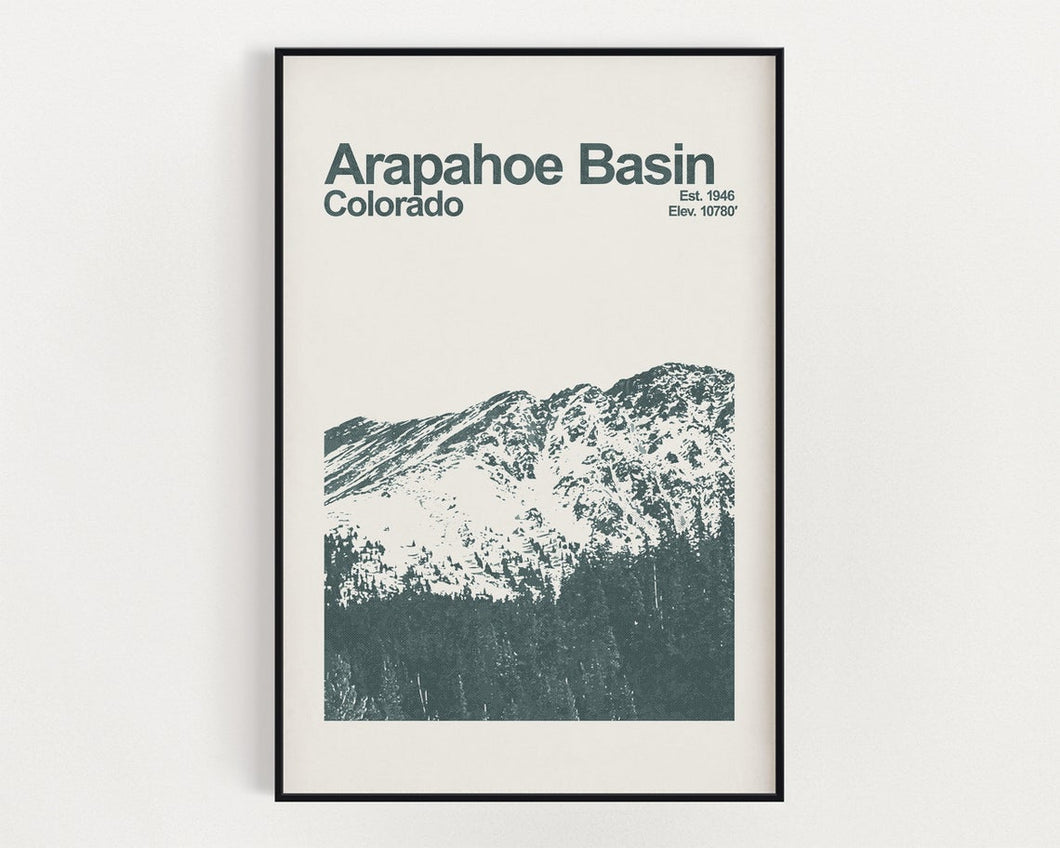 Arapahoe Basin Colorado Poster - Minimalist Wall Art