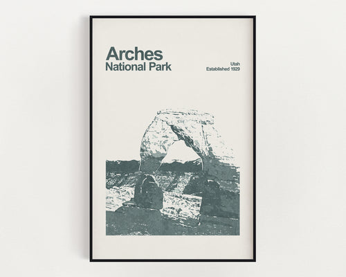 Arches National Park Poster - Minimalist Wall Art