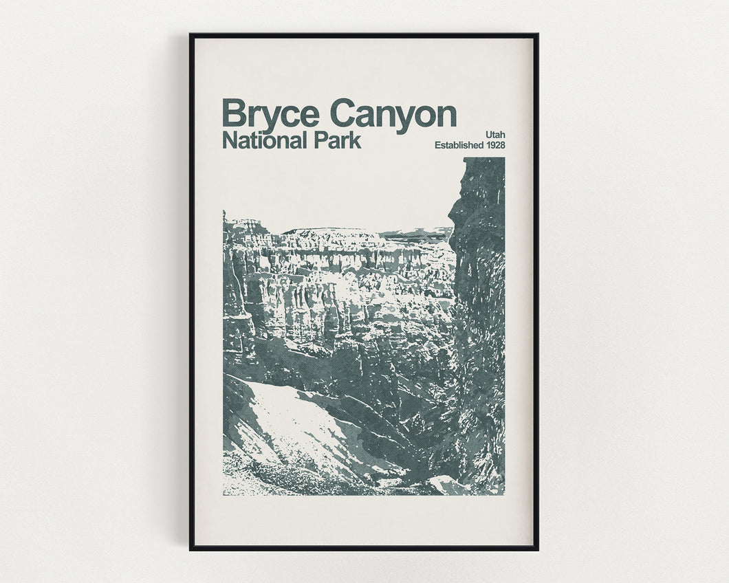 Bryce Canyon National Park Poster - Minimalist Wall Art