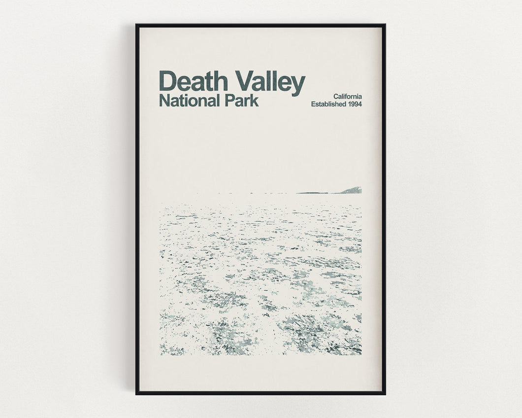 Death Valley National Park Poster - Minimalist Wall Art