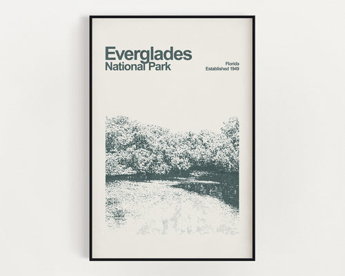 Everglades National Park Poster - Minimalist Wall Art