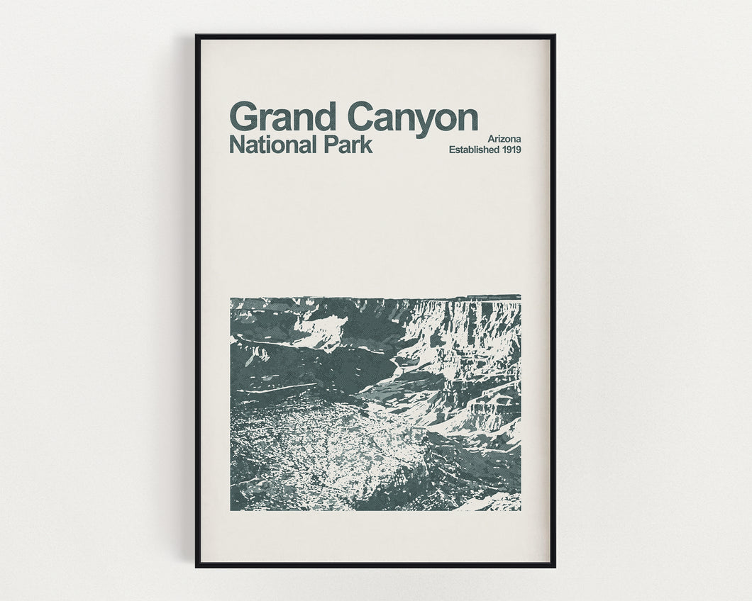 Grand Canyon National Park Poster - Minimalist Wall Art