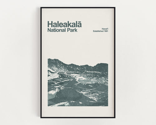 Haleakala National Park Poster - Minimalist Wall Art