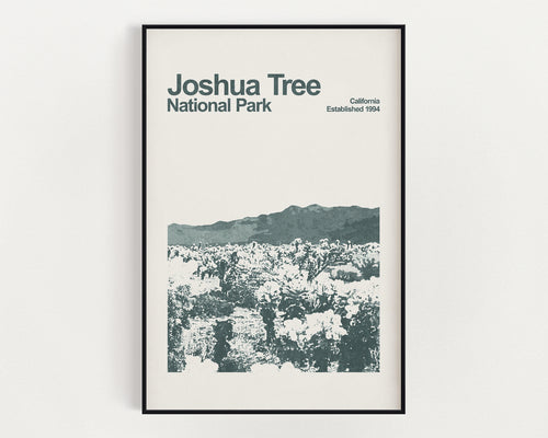 Joshua Tree National Park Poster - Minimalist Wall Art