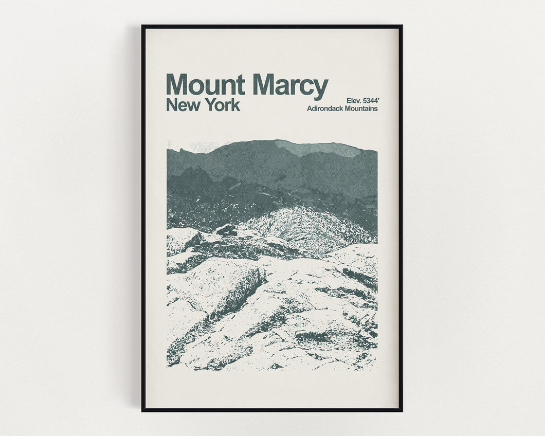 Mount Marcy New York Poster - Minimalist Wall Art