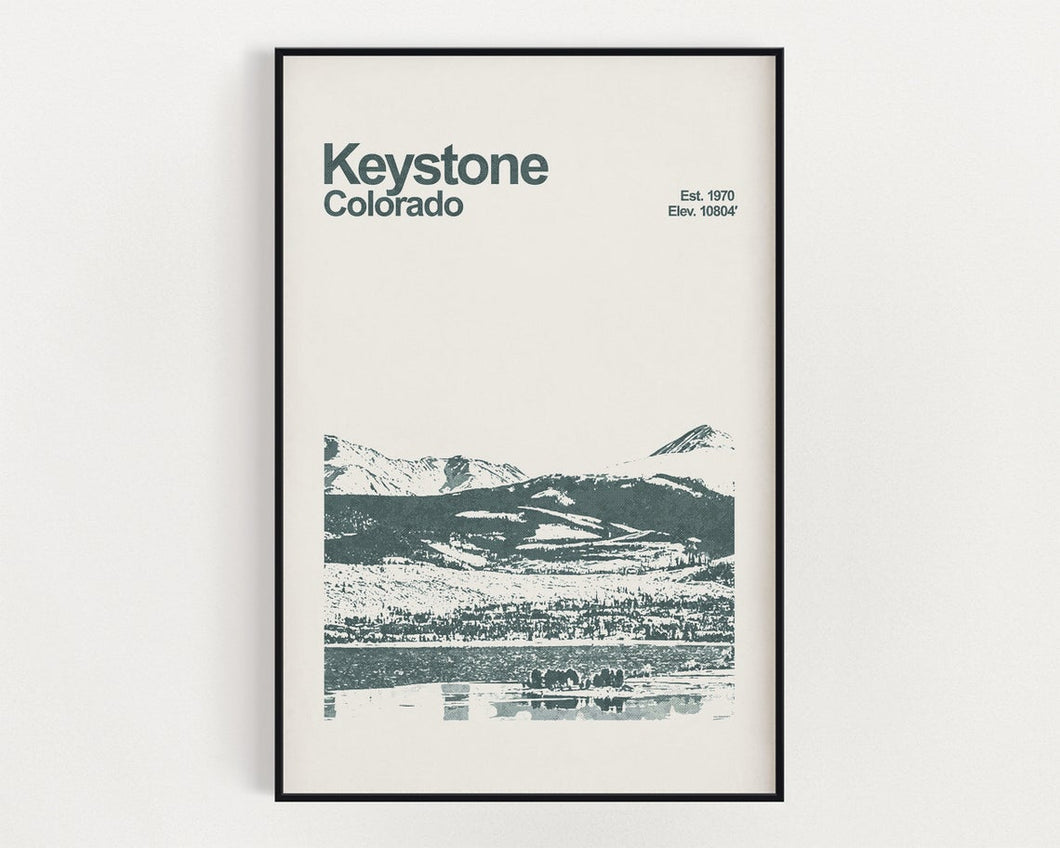Keystone Colorado Poster - Minimalist Wall Art