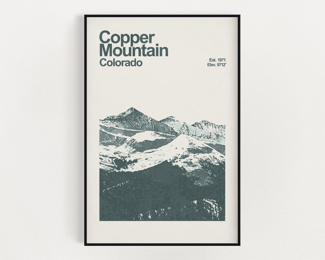 Copper Mountain Colorado Poster - Minimalist Wall Art